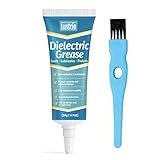 Dielectric Grease for Automotive Electrical Connectors with Brush - Waterproof & Heat-Resistant Silicone Paste for Spark Plugs, Battery Terminals, O-Rings, Marine & Car Wiring (20g/0.7oz)
