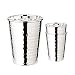 Produktbild EDZARD 2er Set Silberbecher Trinkbecher Becher Mido, gehämmert, edel versilbert, Höhe 10 cm