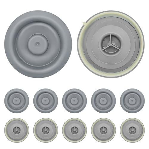 Zestaw 12 gumowych zaślepek 40 mm – szare korki podwozia do samochodu, wodoodporne zatyczki otworów karoserii, idealne Kompatybilny z bagażnika, nadwozia, warsztatu i majsterkowania