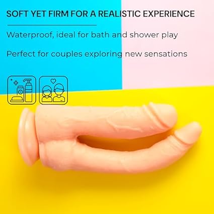 Doble dildo Juguetes sensuales para pareja: Dildo anal Double dildo Dildo anal Pene gigante Didlo sexual Sex toys Doble penetración Penes enormes Juguetes eróticos para sexo para parejas D27