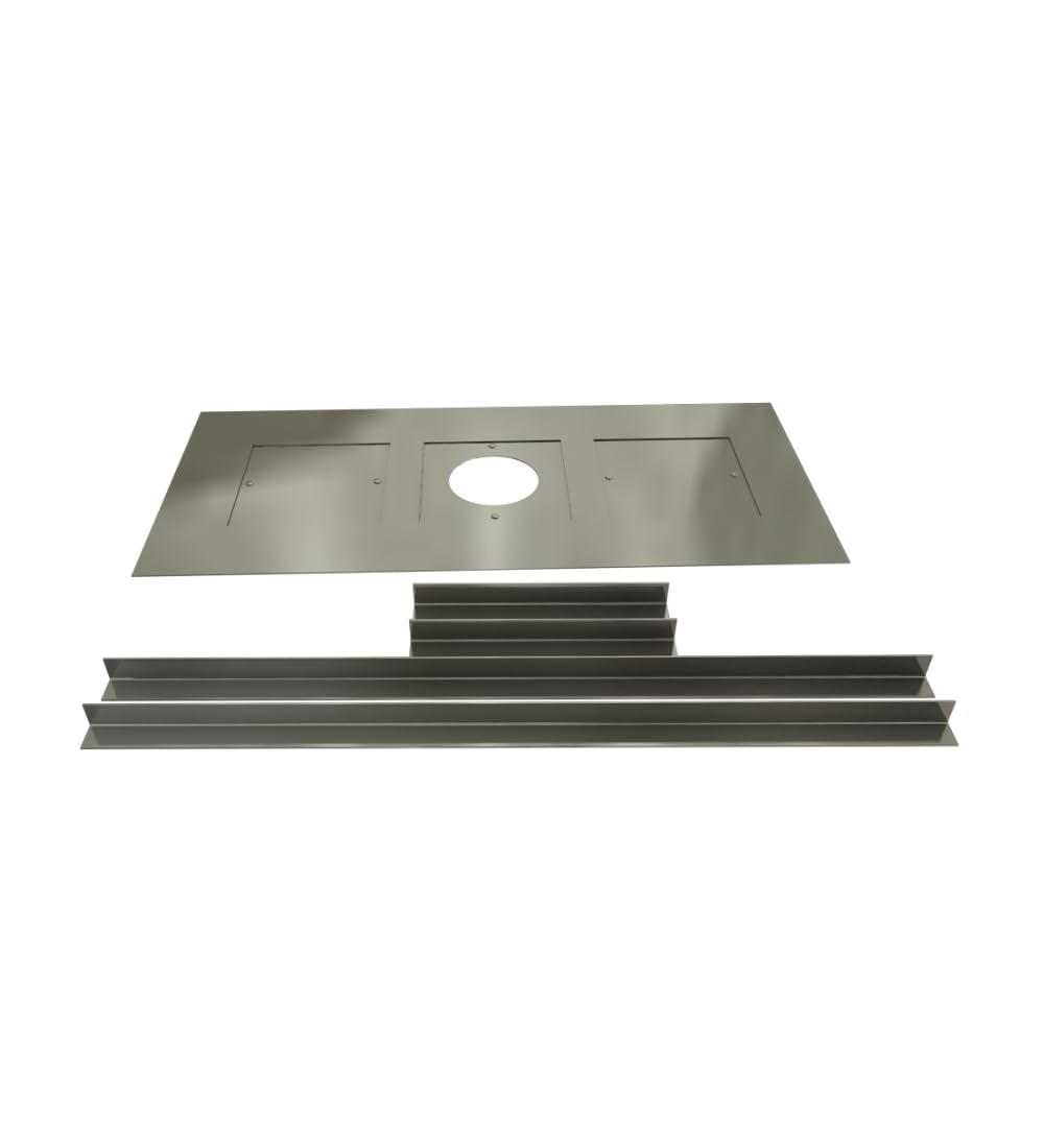 Closure Plate with Centre Hole and Brackets (1250mm x 600mm)