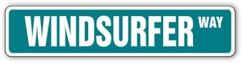 Windsurfer Street Sign Windsurfing Wind Surfing Lover sail | Indoor/Outdoor | 24" Wide