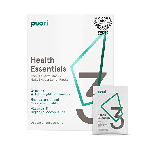 Puori 3 esenciales - Omega 3, Magnesio y Vitamina D 215 gr