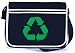 Produktbild Shirtstreet24, RECYCLING SYMBOL, Retro Messenger Bag Kuriertasche Umhängetasche, Größe: onesize,Navy