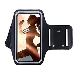 LuxeBass Xiaomi Redmi Note 8 Pro Sportarmband – Zwart – Neopreen – 1 sleutelhouder – Spatwaterproef