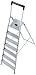 Produktbild Hailo Sicherheits-Haushaltsleiter L40 Alu, grau, 5_8947-001