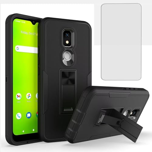Coque Cricket Icon 3 et AT&T Motivate 2 avec protection d'écran en verre trempé intégrée