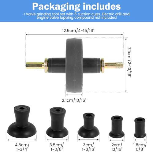 Lzvxtym AUTOMOTIVE VALVE GRINDING SET Valve Lapping Tool Kit, Valve Lapping Tool & Compound Kit thumb #5