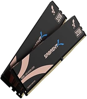 SABRENT memory U-DIMM memory DDR5 64GB (2X32GB) 4800MHz portable memory module for desktops and PCs (SB-DR5U-32GX2)