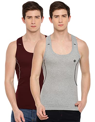 Image of Dollar Bigboss Men's Solid Regular Fit Gym Vest