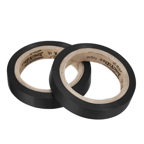 M METERXITY 2 Pack Racquet Overgrip Tape - Badminton Tennis Racket Grip Finishing Tape Wrap Tape Sticky Non-Slip, Apply to Tennis Racket (26Ft, Black)