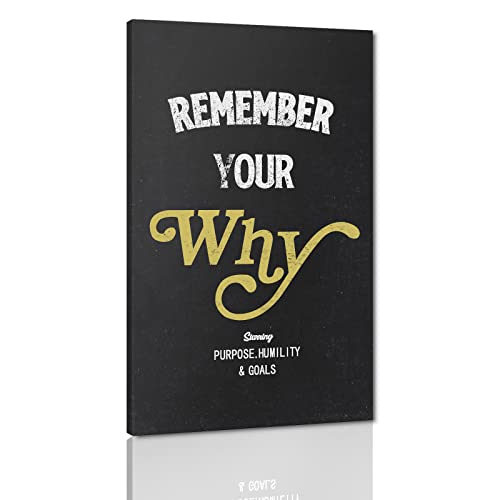 Yatsen Bridge Remember Your Why-Inspirational Office Quotes Wall Art Purpose