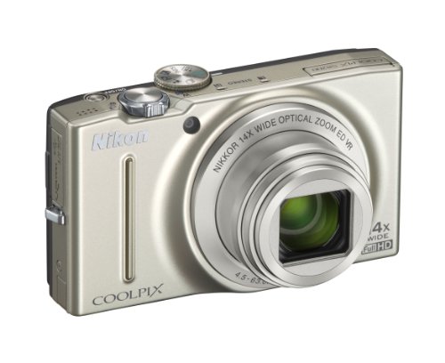 Nikon Coolpix S8200 16.1 Mp Cmos Digital Camera With 14X Optical Zoom Nikkor Ed Glass Lens And Full Hd 1080P Video (Silver) #TOP2