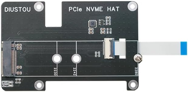 PCI-E NVME HAT for Raspberry Pi 5 Supports NVMe Protocol M.2 Interface Hard Drive Protocol Used as a Boot Drive or Additional Storage