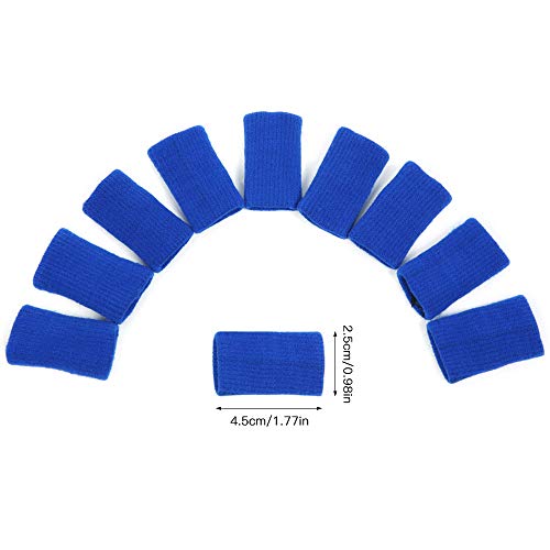 Mangas de dedo, Romacci 10 peças mangas de dedo esportivas mangas elásticas de dedo suporte protetor