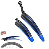 ZDDFCVB Fahrrad Schutzblech Set, für Merida Scultura Endurance 6000 2024, für vorne und hinten, Schnelle Demontage, idealer Schutz vor Schmutz und Dreck,A-Black
