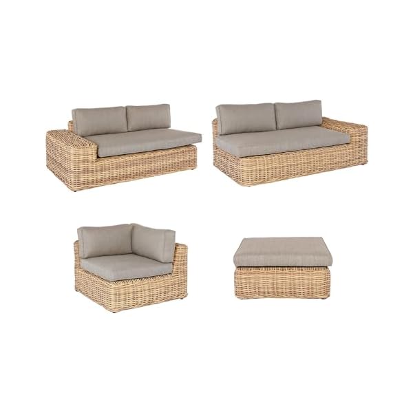 OUTLIV. Yate Ecklounge Geflecht Natur/Sand