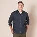 Amazon Essentials Men's Long-Sleeve Flannel Shirt (Available in Big & Tall), Black, Small