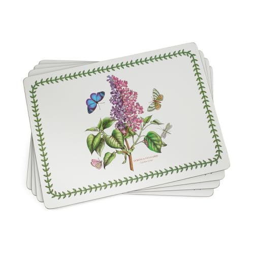 Pimpernel Botanic Garden - Set di 4 tovagliette per tavolo da pranzo in truciolato, con retro in sughero, resistenti al calore, resistenti alle macchie (40 x 29,7 cm), stoviglie uniche per occasioni