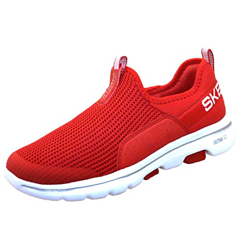 Skechers Go Walk 5 Sovereig Sapatilha Feminino, 37, Vermelho