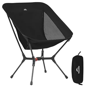 Naturehike YL01 Snap Camping Chair, 1 Second Setup Frame, 441lb Capacity Camp Chair, Portable & Lightweight Backpacking Chair