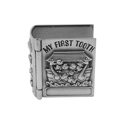 Miniatura 2 de Laroal 2 Cajas De Recuerdo De Mi Primer Rizo Y Mi Primer Diente, Organizador De Colección De Dientes De Plata Antigua, Juego De Caja De Recuerdo De Mi Primer Rizo Y Diente