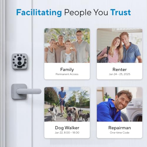 Image of ULTRALOQ Bolt SE Smart Lock, Built-in Wi-Fi, Matter Over Thread, Works with Apple Home, Alexa, Google, 7-in-1 Keyless Entry Deadbolt with Fingerprint ID, App, Code, Remote Control, Gray