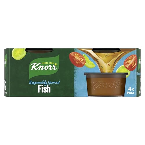 Knorr Fish Stock Pot gluten-free to add a rich fish flavour to your dishes 4x 28 g
