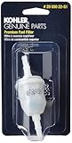 Kohler 25 050 22-S Engine Fuel Filter 51 Micron With 1/4-Inch Fuel Line Inside...