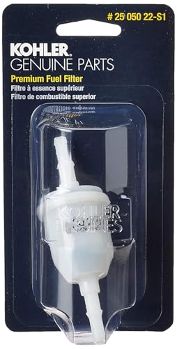 Kohler 25 050 22-S Engine Fuel Filter 51 Micron With 1/4-Inch Fuel Line Inside Diameter Brown/A