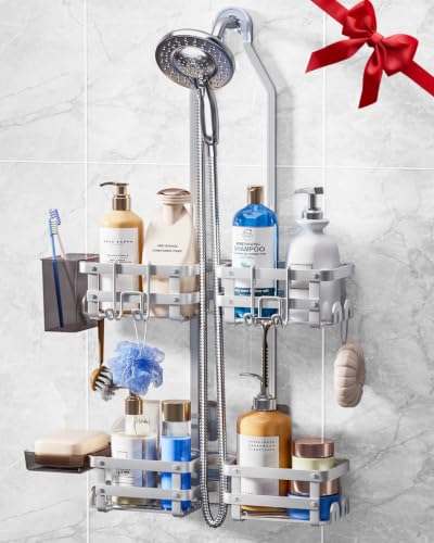 Aluminum Shower Caddy Hanging Shower Caddy Never Rust Shower Organizer