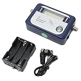 HAUTE SENSIBILITÉ: Le détecteur de signal satellite TV a une excellente sensibilité. Aspect élégant, compact et portable, facile à transporter.