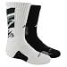 Adidas Youth Team Crew Socks (2-Pair), Camouflage Print:White/Black/Light Onix/Onix | Black/Medium Lead/Light Onix, 3Y-9
