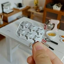 Dollhouse Miniature Bakeware, Mini Baking Mold Set, Includes Donut & Madeleine Pans NO Food Props Included Donut Mold