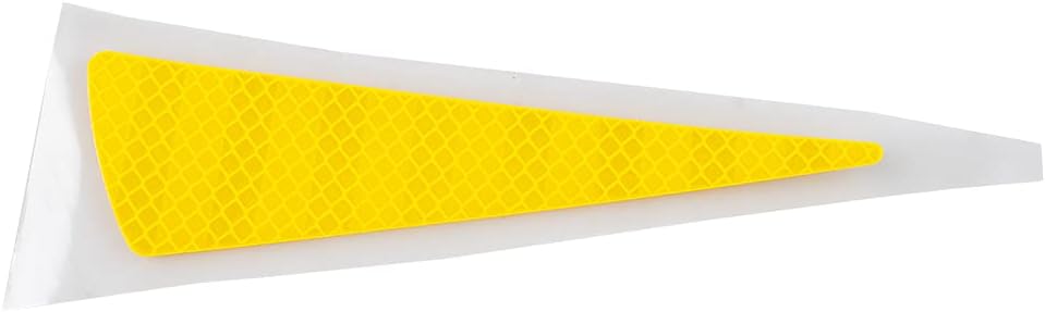 Polaris Snowmobile Reflector Decal, Right, Amber, Genuine OEM Part 7176068, Qty 1