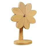 Topfuntersetzer aus Holz | Hitzebeständig Natürlich Mit Ständer - Untersetzer Aus Holz Mühle A...