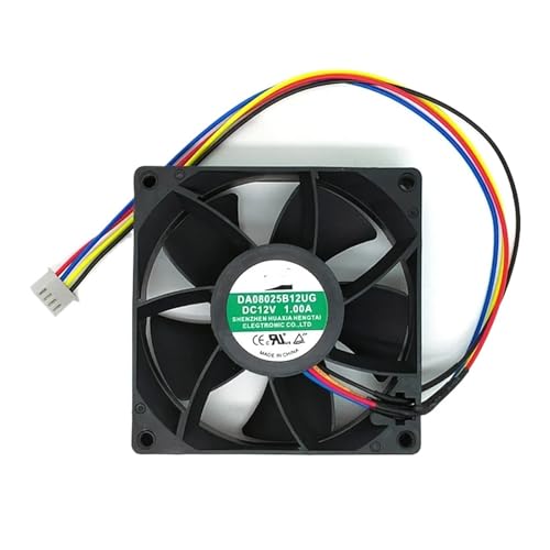 RHFYBSQA Ventilador de refrigeración DA08025B12UG de 12 V CC, 1 A, 80 x 80 x 25 mm