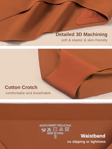 AIVEITE Womens Underwear Full Coverage No Show High Waisted Seamless Ladies Panty MultiPack