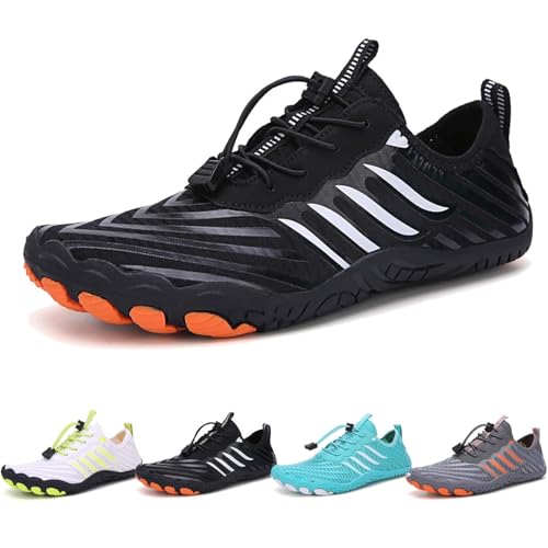 Image of EWUHA Wide Toe Box Zero Drop Barefoot Water Shoes,Non Slip Quick Dry Beach Footwear