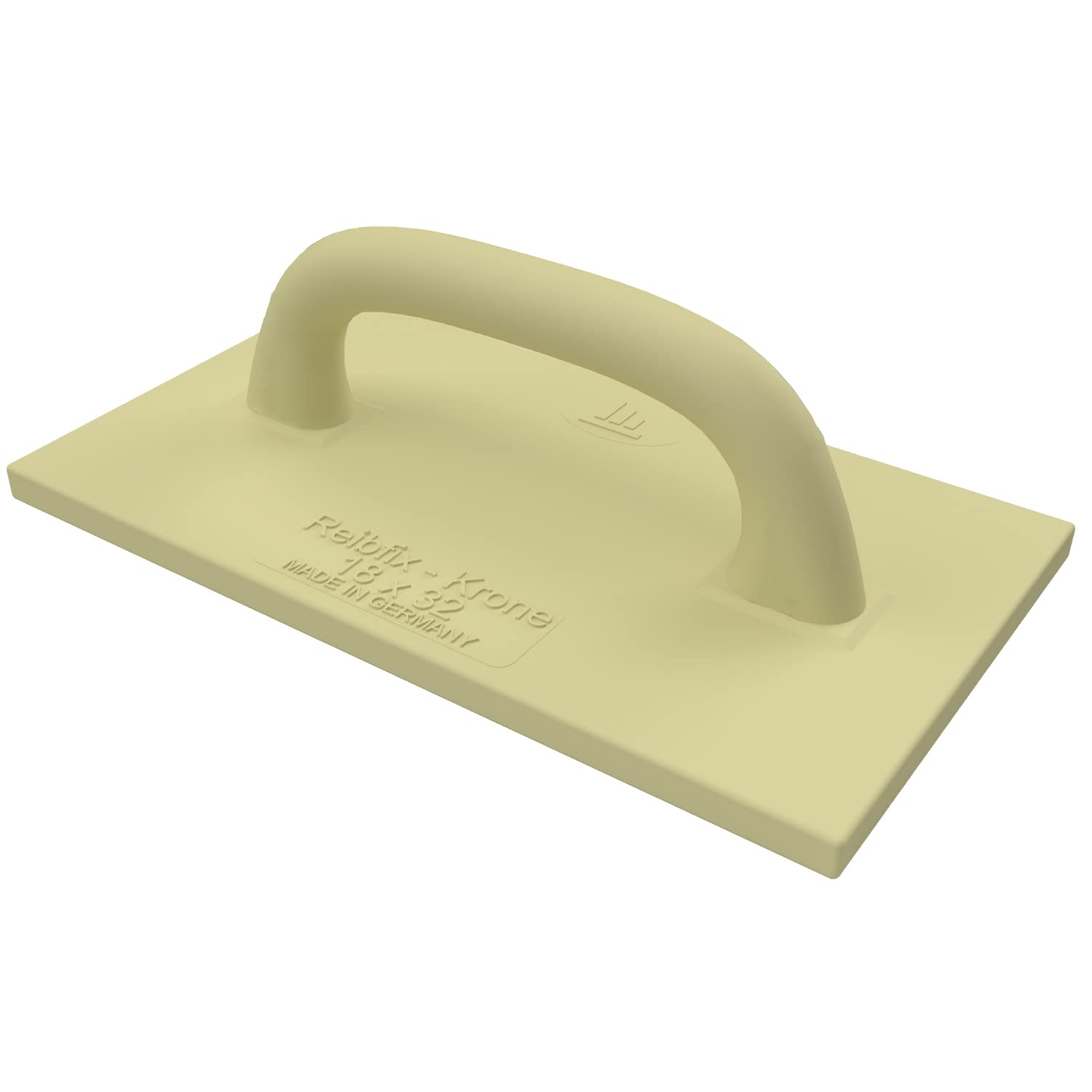 Kronen Hansa Reibfix-Krone PU Floating Board for Bricklayers and Tilers (Plastic Floating Board for Smoothing, Rubbing and Balancing Plastering, Long Life, Thickness 15 mm, 320 x 180 mm)