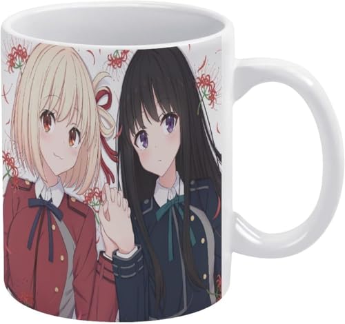 リコリス リコイル 錦木千束 井ノ上たきな マグカップ 杯 コーヒー 耐熱 アニメ 記念日 ギャグ コーヒーカップ クリエイティブ かわいい カップ ギフトアイデア 大容量 セラミック素材 誕生日 萌えグッズ 330ML