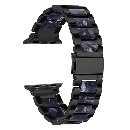 [X] Apple Watch 7 6ƌ݊̂XeX| seoh44mm 40mmX}[gEHb`XgbvuXbgIWATCH 5 4 Apple Watch 42mm 38mm vXgbv(Black-black flower