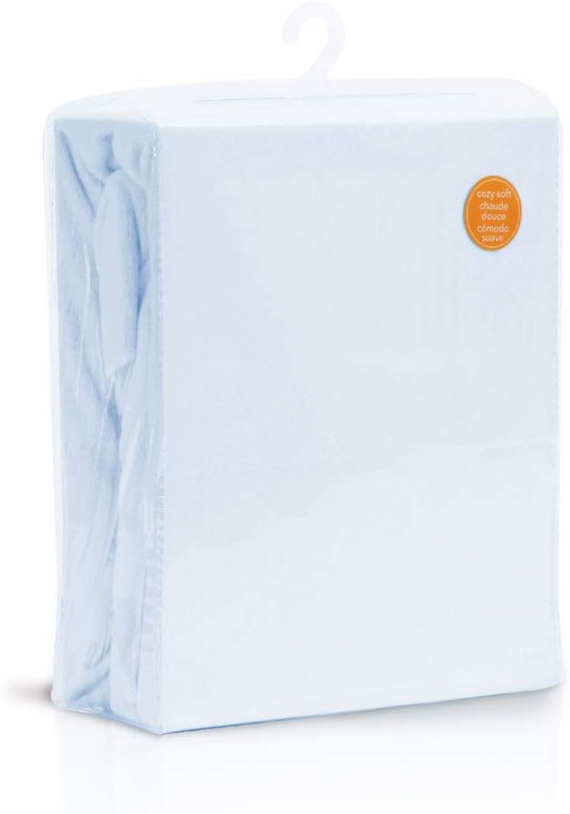 Uaugh Crib Sheets Super Soft Hypoallergenic Breathable Fitted Baby Sheets for Standard Crib and Toddler Mattresses.(Blue)