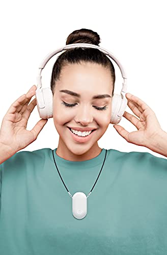 Personal Wearable Air Purifier Necklace, Negative-Ion, Rechargeable Ion Generator, Ionizer, Travel-Size, White, Portable, Small, No Filter, No Ventilator, With Usb, Compact And Comfortable #TOP6