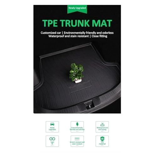 Tapis de Coffre de Voiture pour VW Tiguan Allspace TPE Accessoires - 4