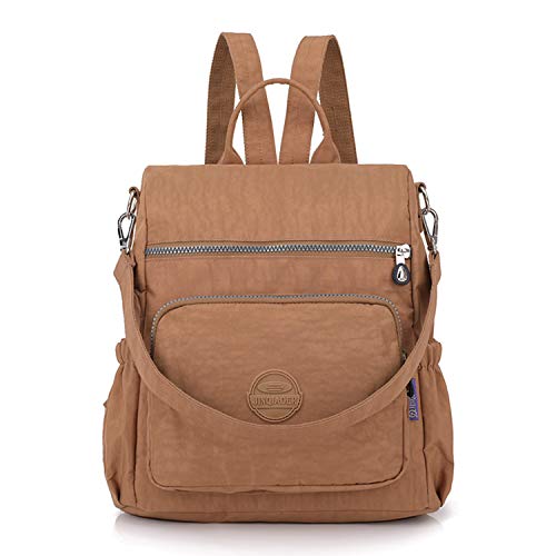 Jywmsc Mujer Mochila Casual Ligero Anti robo Muchachas Nylon Mensajero Hombro Bolso