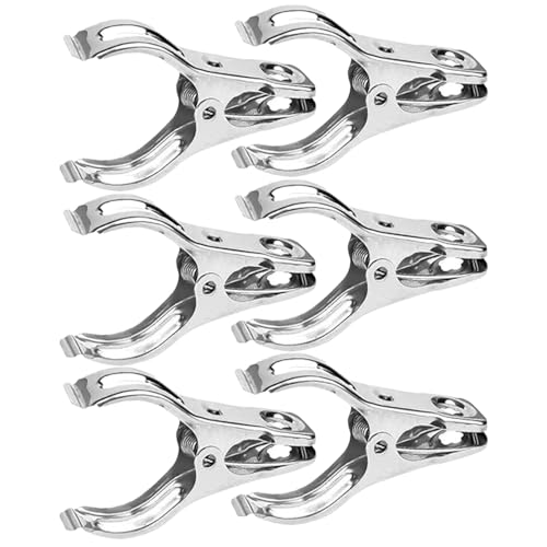 Invernadero de acero inoxidable, clips de metal para invernadero, clips de jardín, pinzas de jardín de metal con acero inoxidable resistente, clips de maceta duraderos de varios tamaños para red de