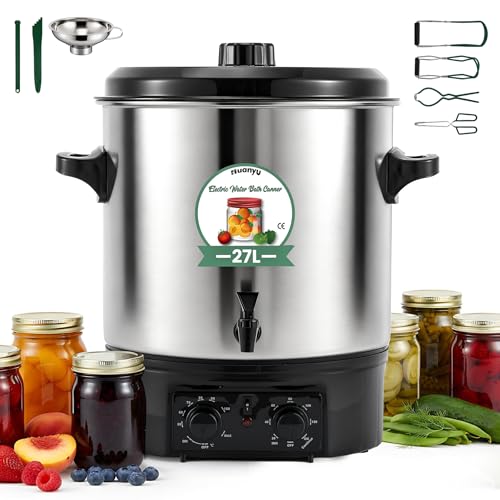 Huanyu Electric Water Bath Canner Automatic 28.5QT Large Canning Pot