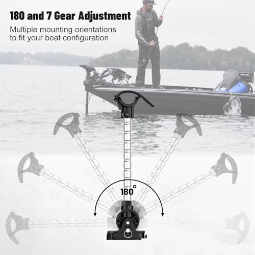 Trolling Motor Stabilizer Mount 1862060 MKA-60 Compatible With Minn Kota Terrova/Riptide Terrova/Ulterra/Riptide Ulterra/PowerDrive/Riptide PowerDrive Black
