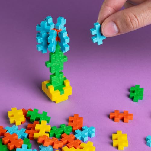 Image of PLUS PLUS - World's Most Boring Toy, 300 Piece Interlocking Mini Building Blocks, 2D 3D Puzzle Stem Toy for Kids